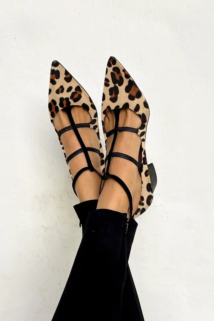 Liva™ | Leopard Strap Heels