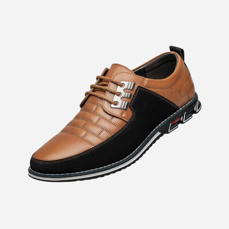 Men's Leather Shoes - Perforated