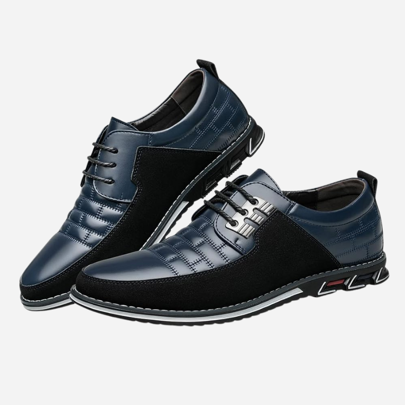 Men's Leather Shoes - Perforated