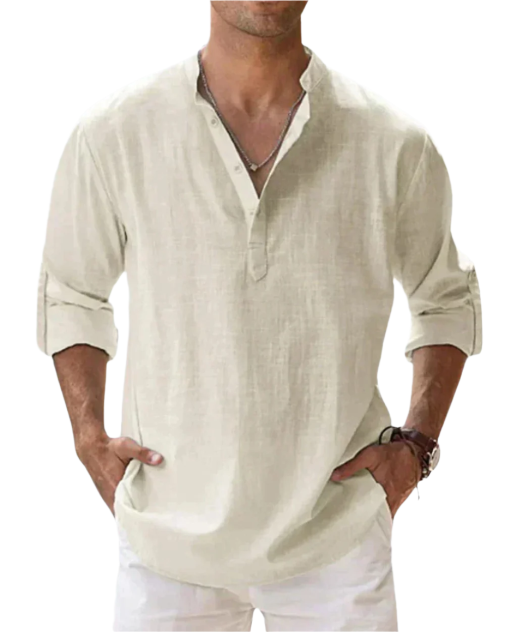 Men's Fitted Cotton Shirt - Stretch | Fiorenzo