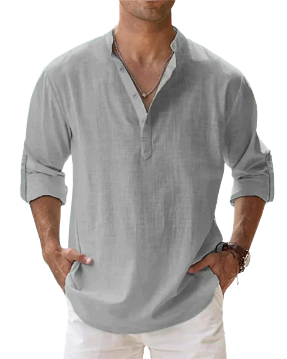 Men's Fitted Cotton Shirt - Stretch | Fiorenzo