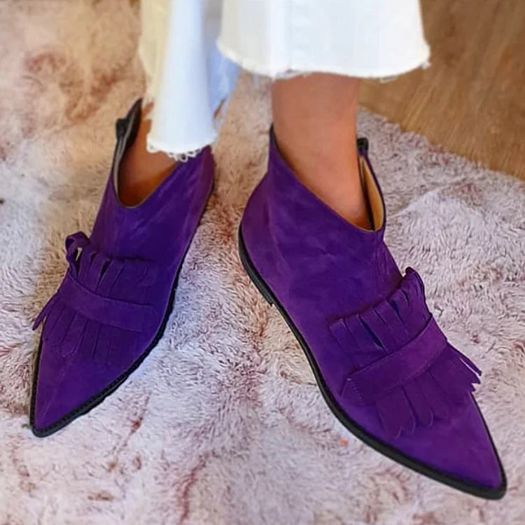 Elye™ | Fringed Ankle Boots