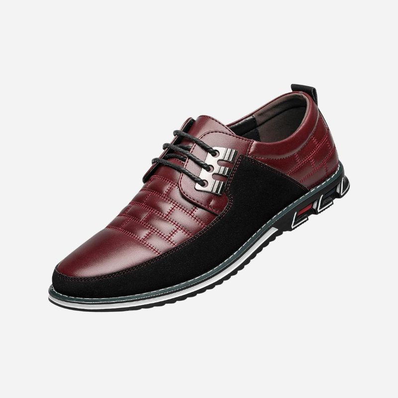 Men's Leather Shoes - Perforated