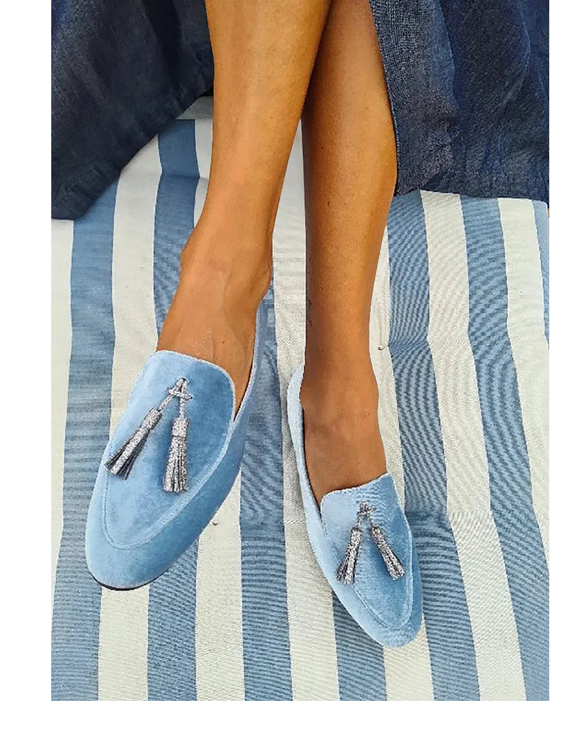 Vyla™ | Silver Tassel Slippers