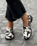 Kira™ | Cow-Print Loafers