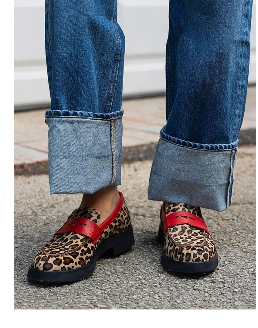 Vira™ | Leopard Accent Loafers