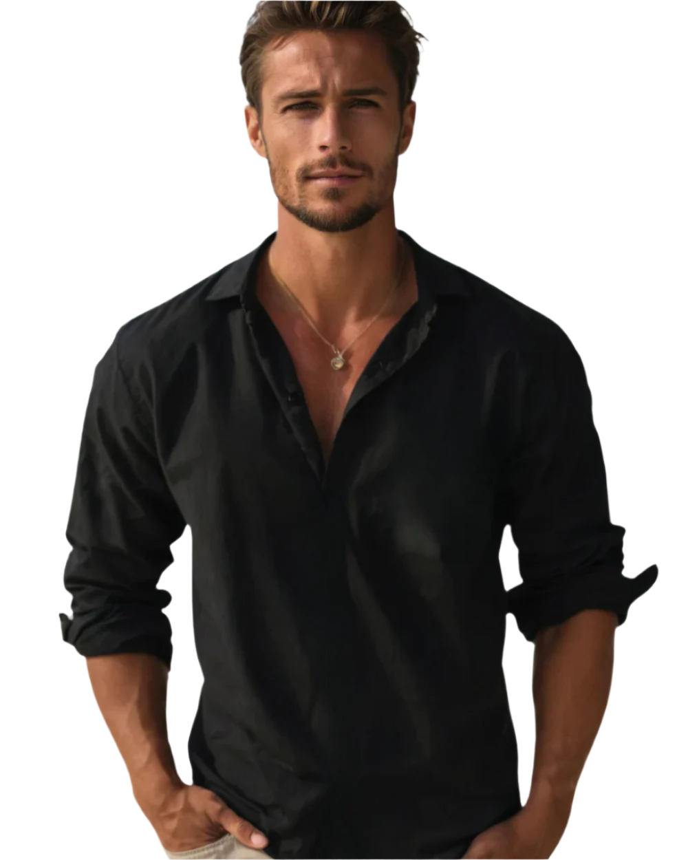 Men's Fitted Cotton Shirt - Stretch | Fiorenzo