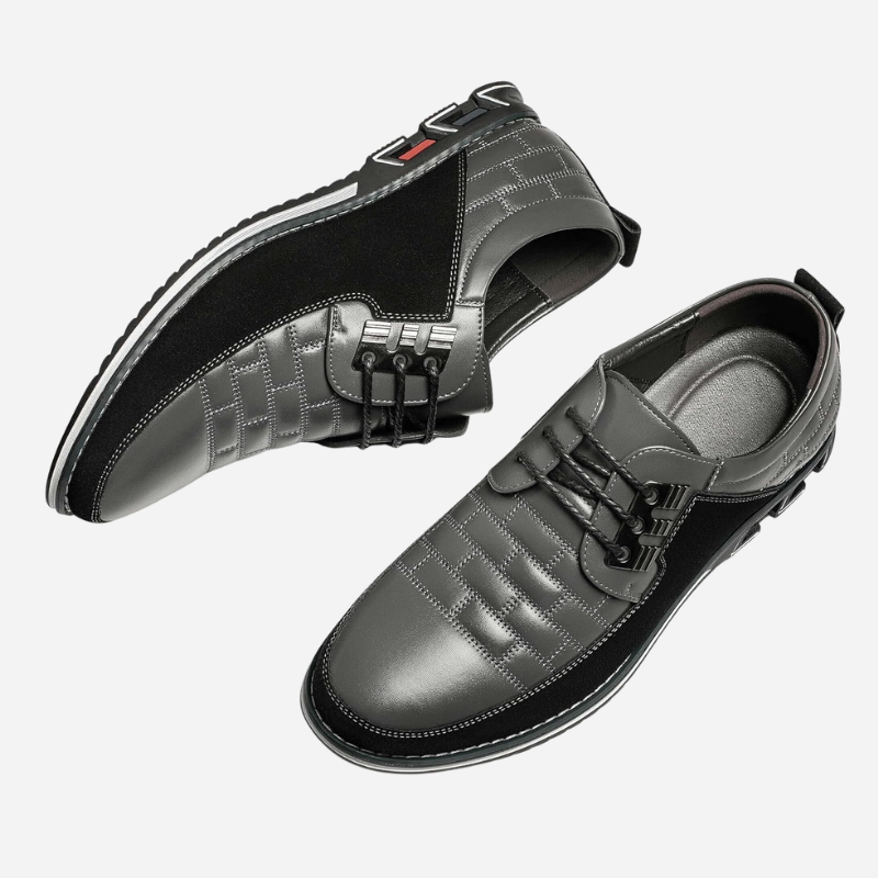 Men's Leather Shoes - Perforated