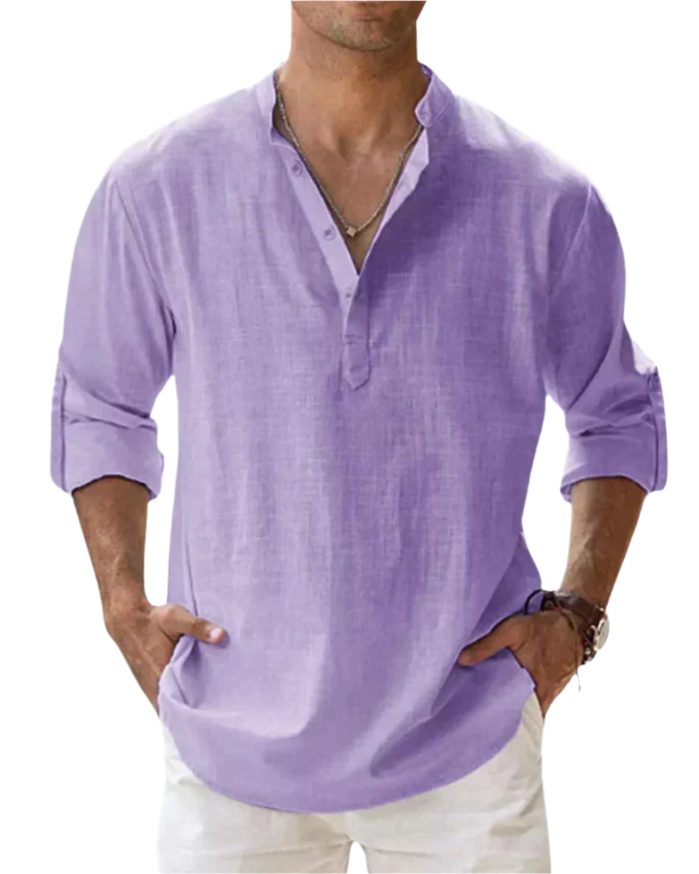 Men's Fitted Cotton Shirt - Stretch | Fiorenzo
