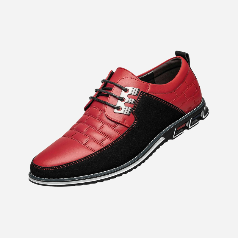 Men's Leather Shoes - Perforated