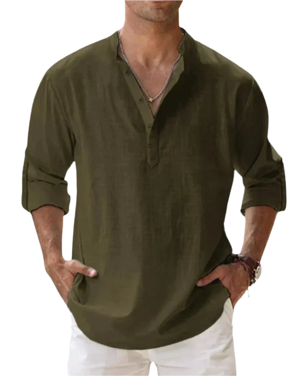 Men's Fitted Cotton Shirt - Stretch | Fiorenzo