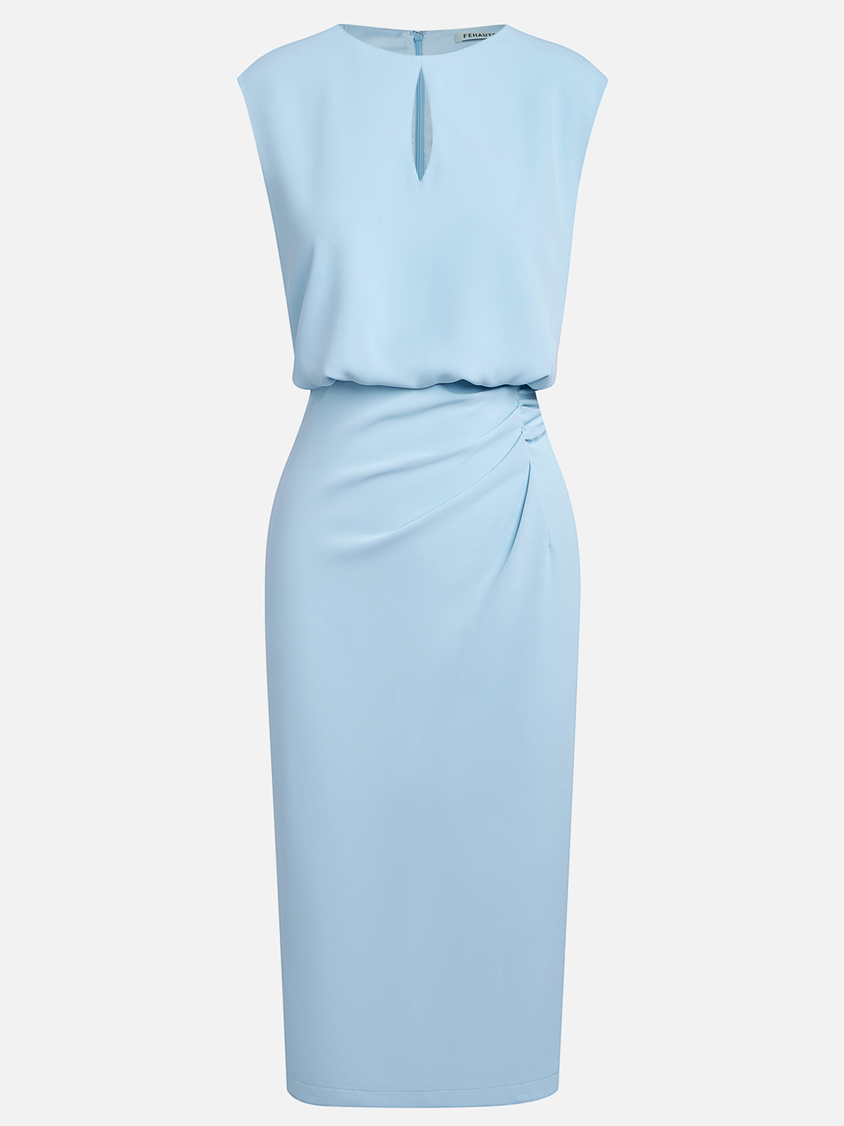 Elegant Draped Women's Midi Dress