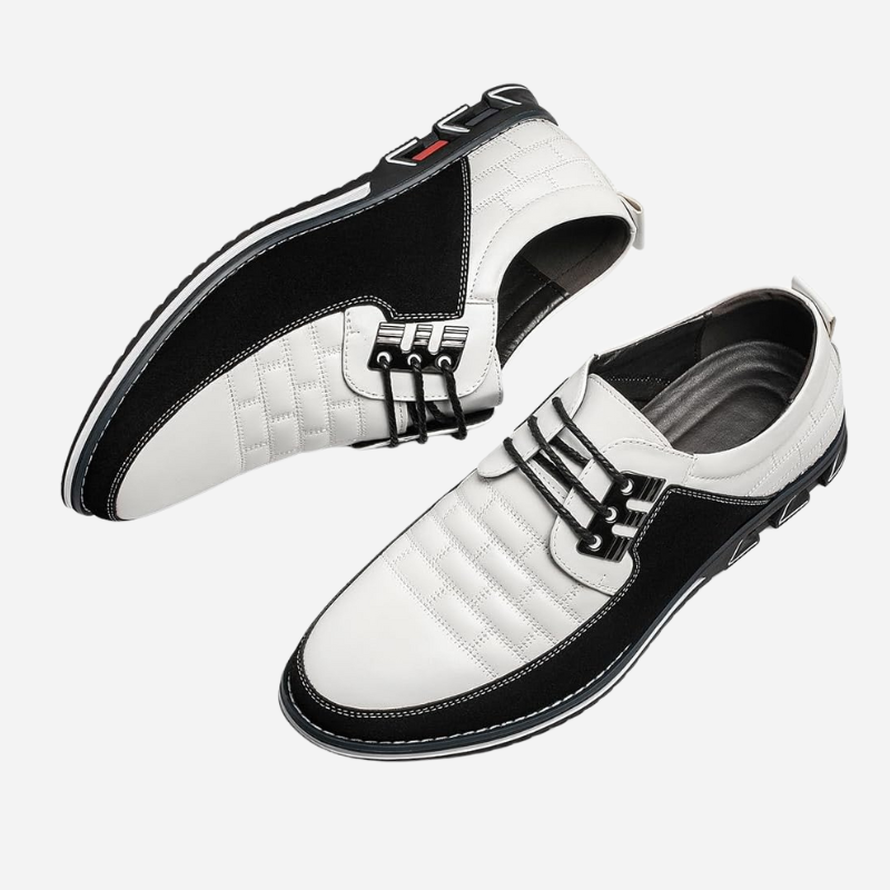 Men's Leather Shoes - Perforated