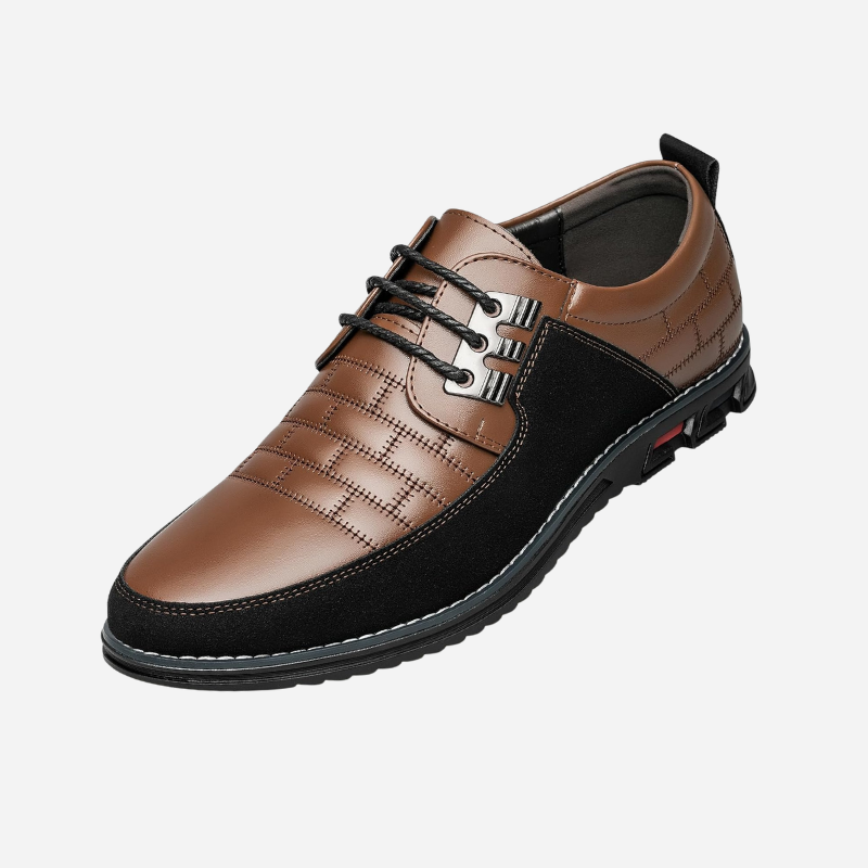 Men's Leather Shoes - Perforated