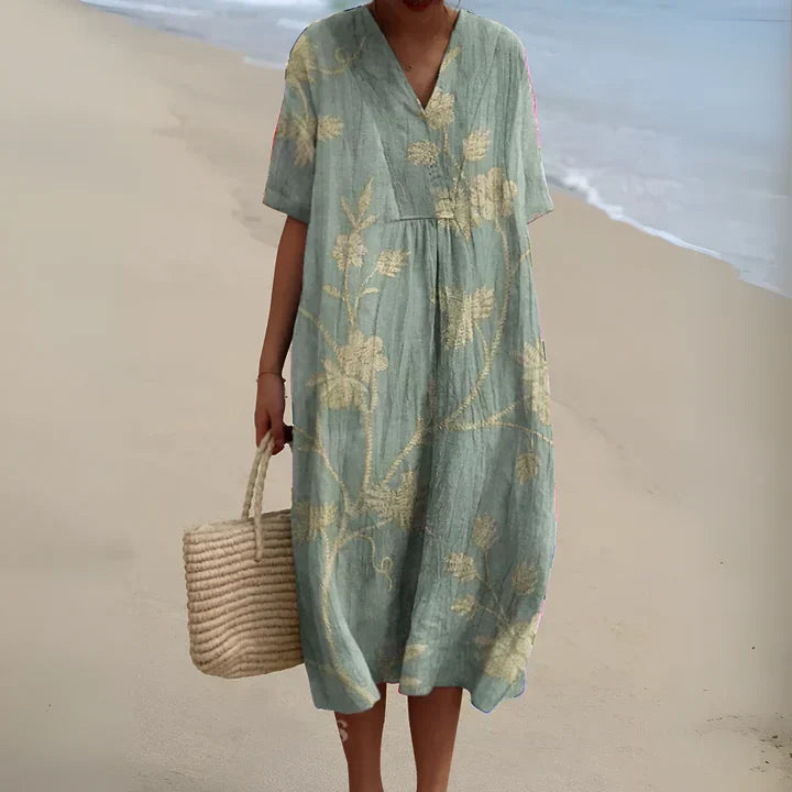 Saskia - Chic Summer Breeze Printed Dress