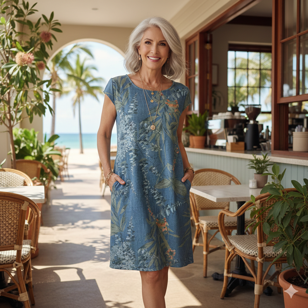 Sunniva Canvas Charm Dress - Effortless Everyday Style