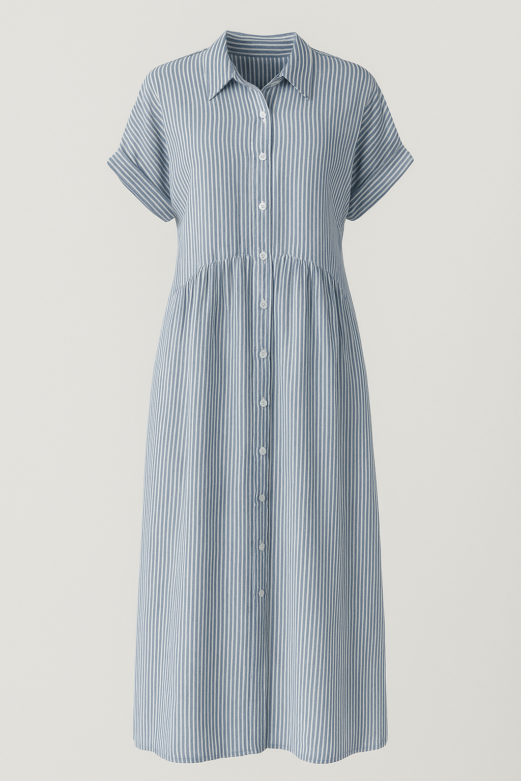 Women's Elegant Midi Dress with Pockets