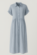 Women's Elegant Midi Dress with Pockets