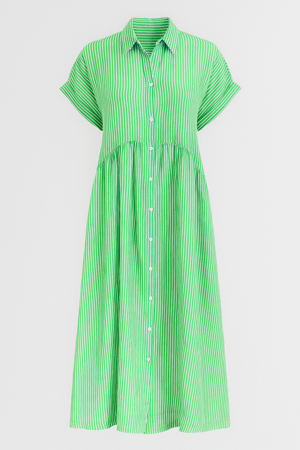 Women's Elegant Midi Dress with Pockets