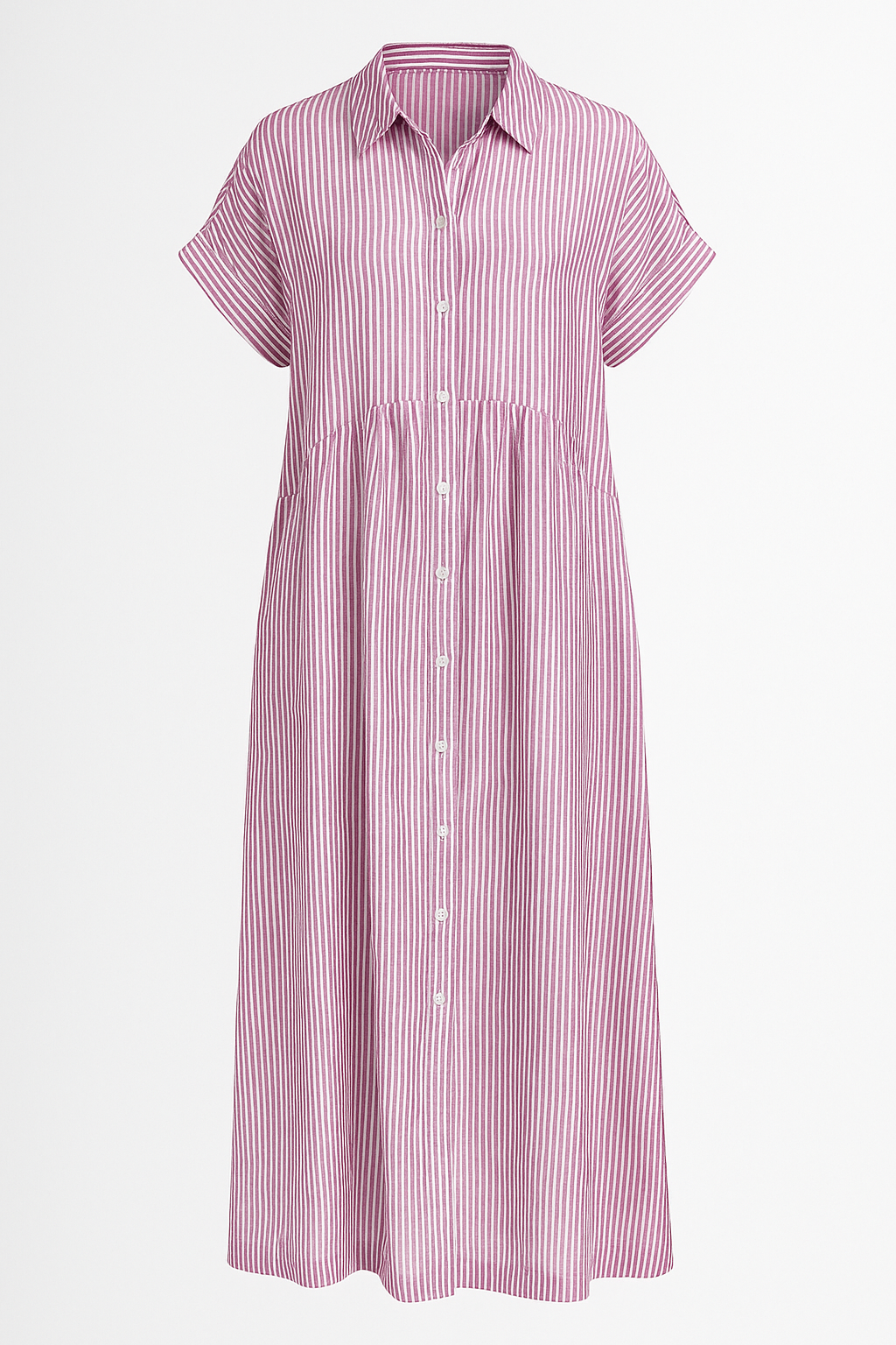 Women's Elegant Midi Dress with Pockets