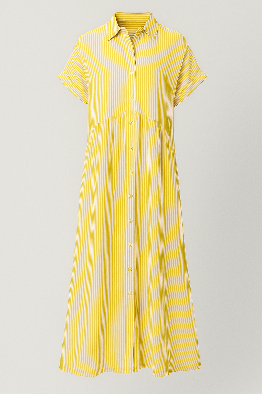 Women's Elegant Midi Dress with Pockets