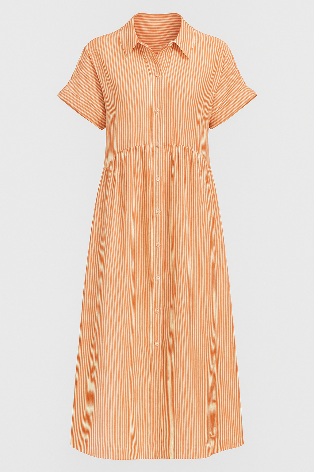 Women's Elegant Midi Dress with Pockets