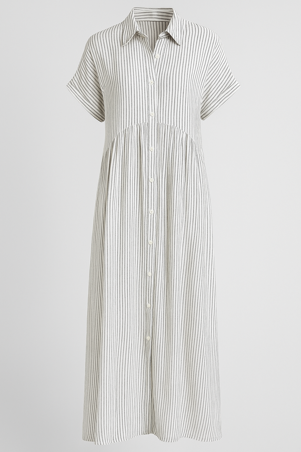 Women's Elegant Midi Dress with Pockets
