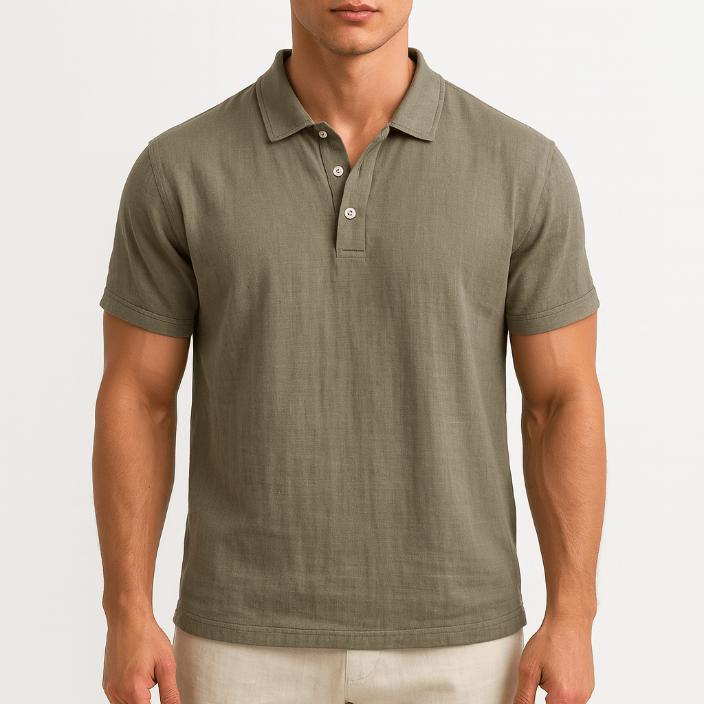 Men's Linen Shirt - Button-Up, Lightweight