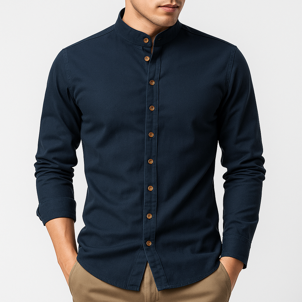Men's Slim Fit Shirt - Long Sleeve, Stretch