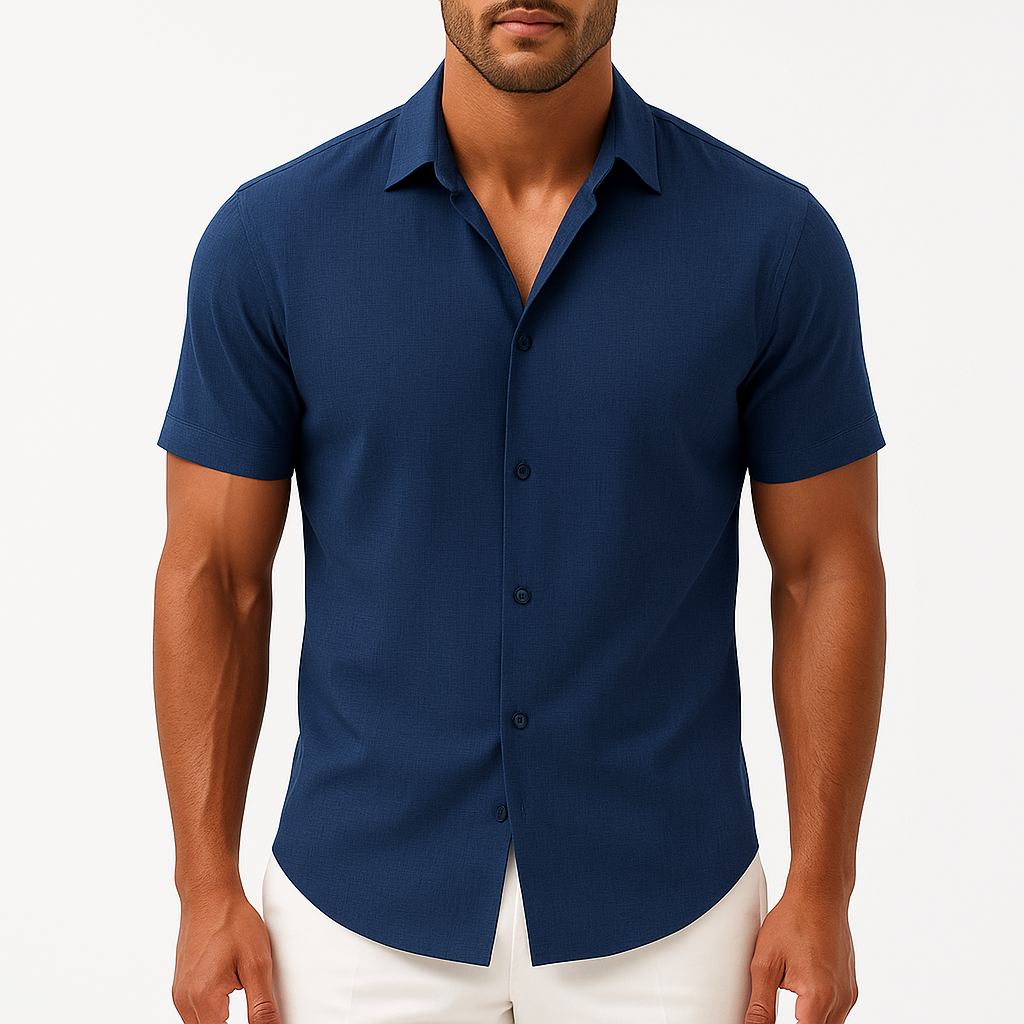 Men's Slim Fit Linen Shirt - Lightweight | Pierre