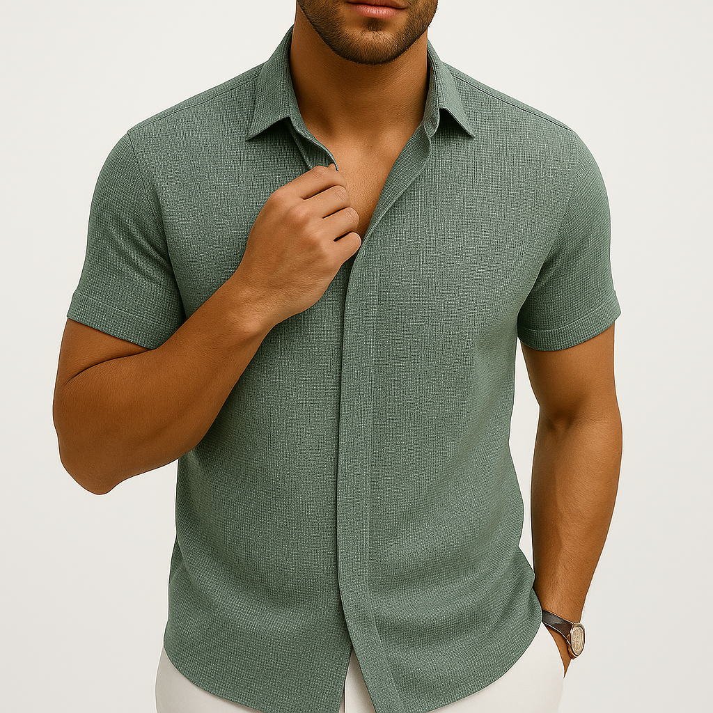 Men's Slim Fit Linen Shirt - Lightweight | Pierre