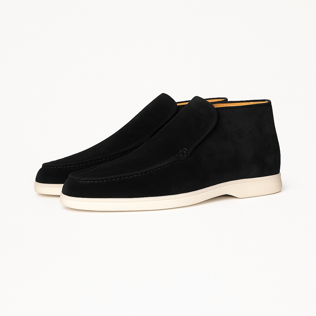 Men's Suede Loafers - Slip-On
