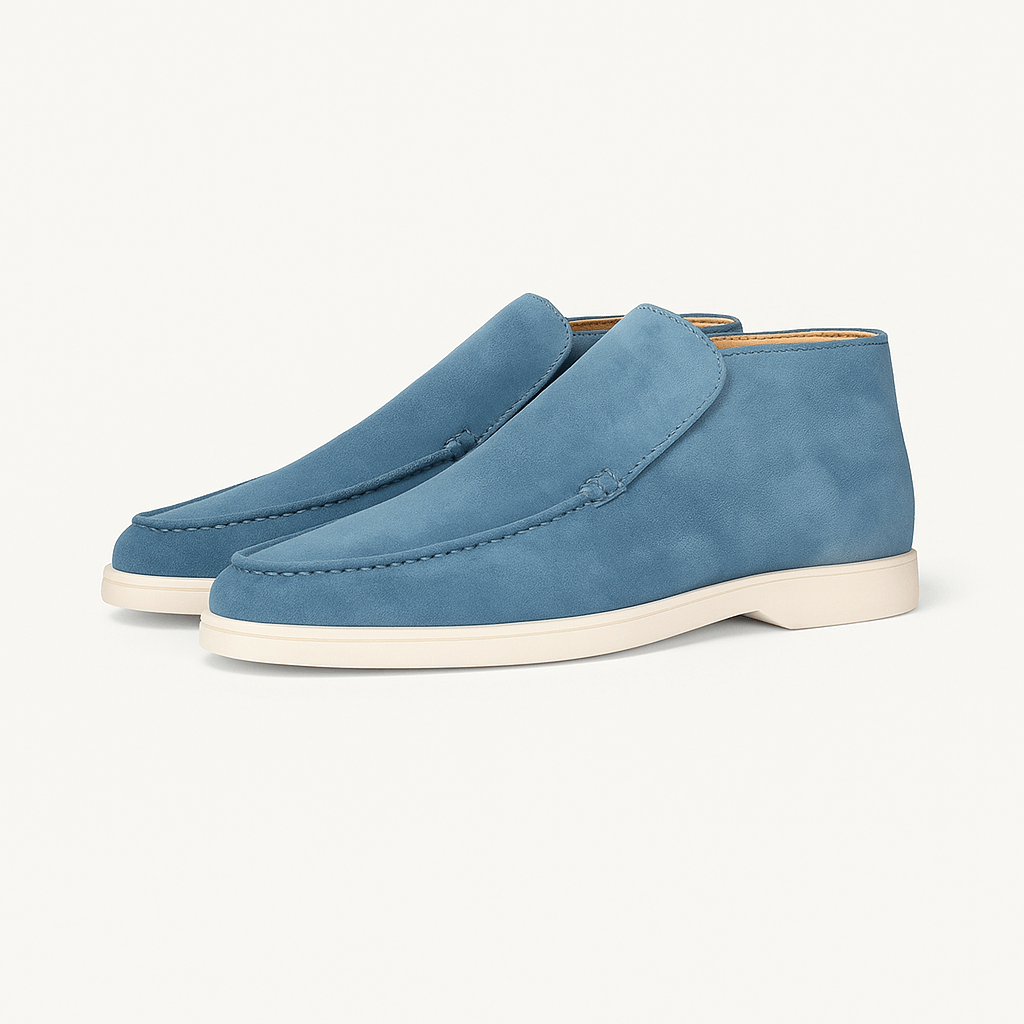 Men's Suede Loafers - Slip-On
