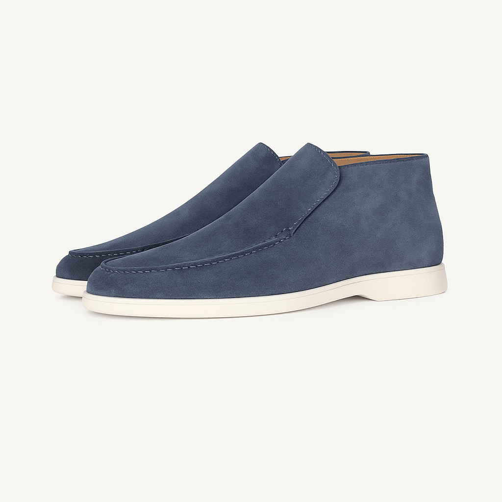 Men's Suede Loafers - Slip-On