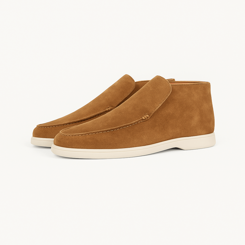 Men's Suede Loafers - Slip-On