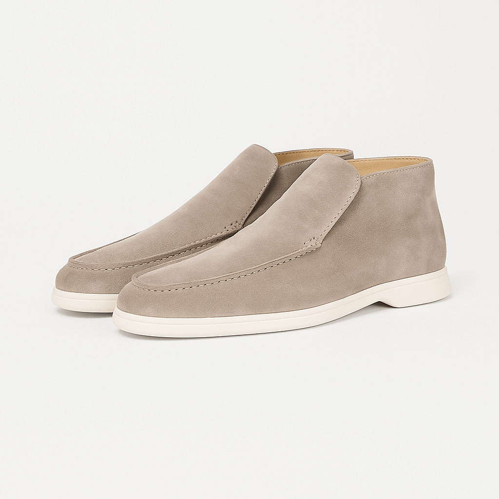 Men's Suede Loafers - Slip-On