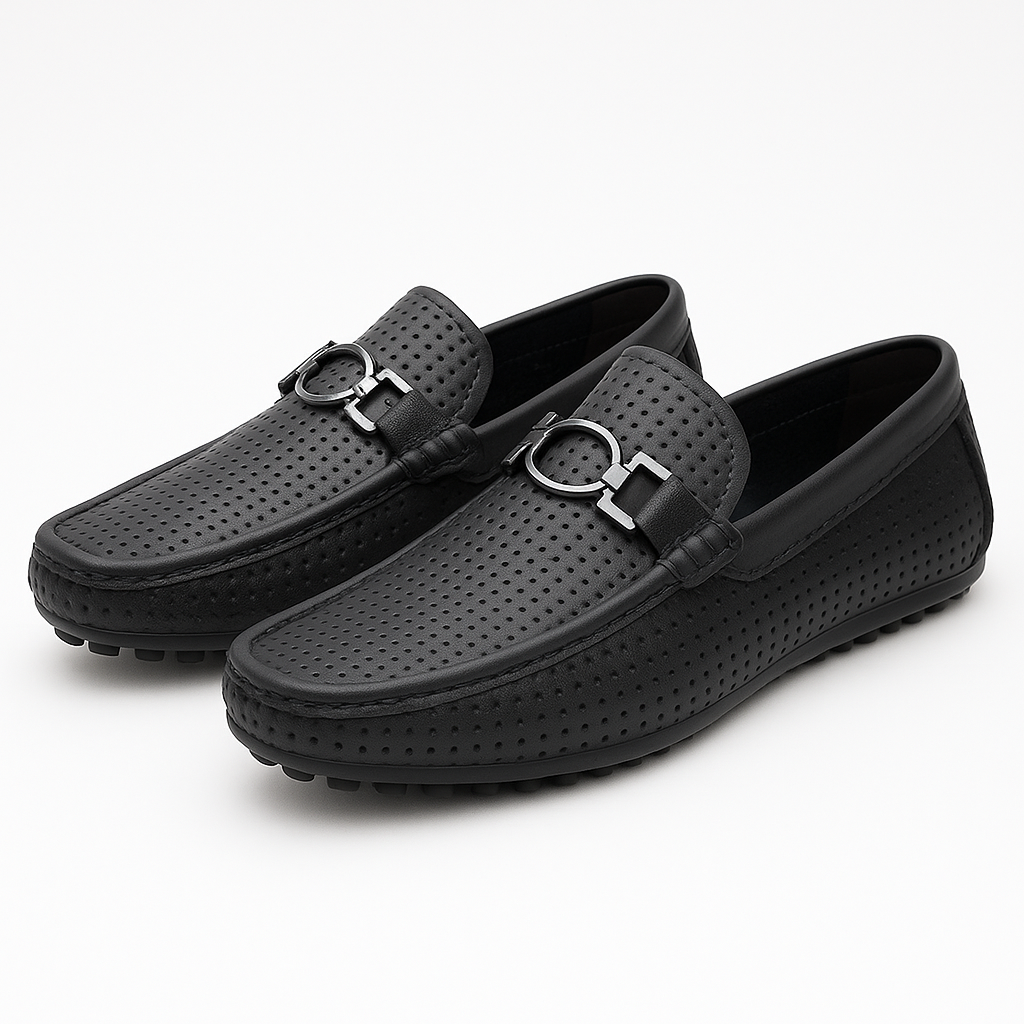 Men's Leather Loafers - Slip-On, Lightweight