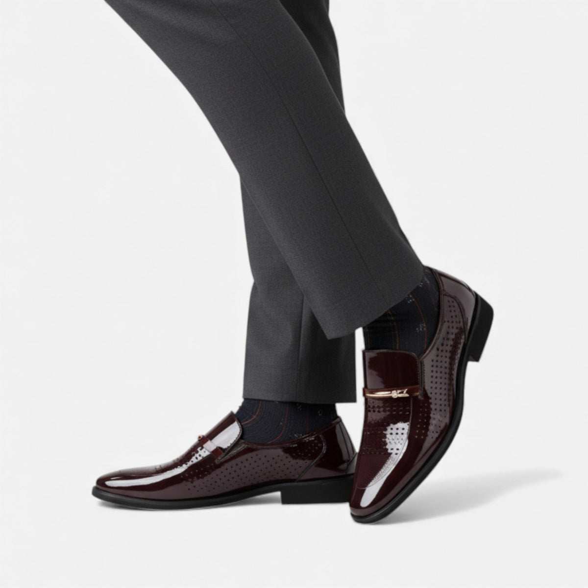 Men's Leather Loafers - Slip-On