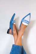 Tyna™ | Blue Slingback Loafers