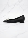 Crystal Buckle Pointed Heel
