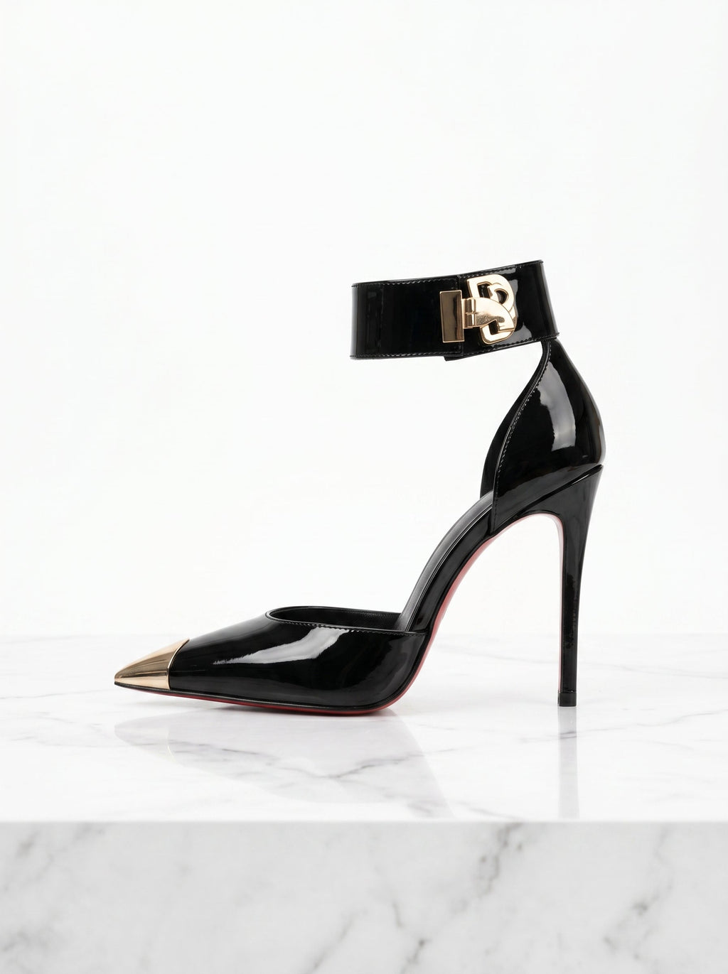 Metal Toe Stiletto Heel
