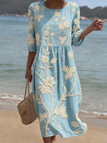 Galene - Breezy Linen Midi Dress