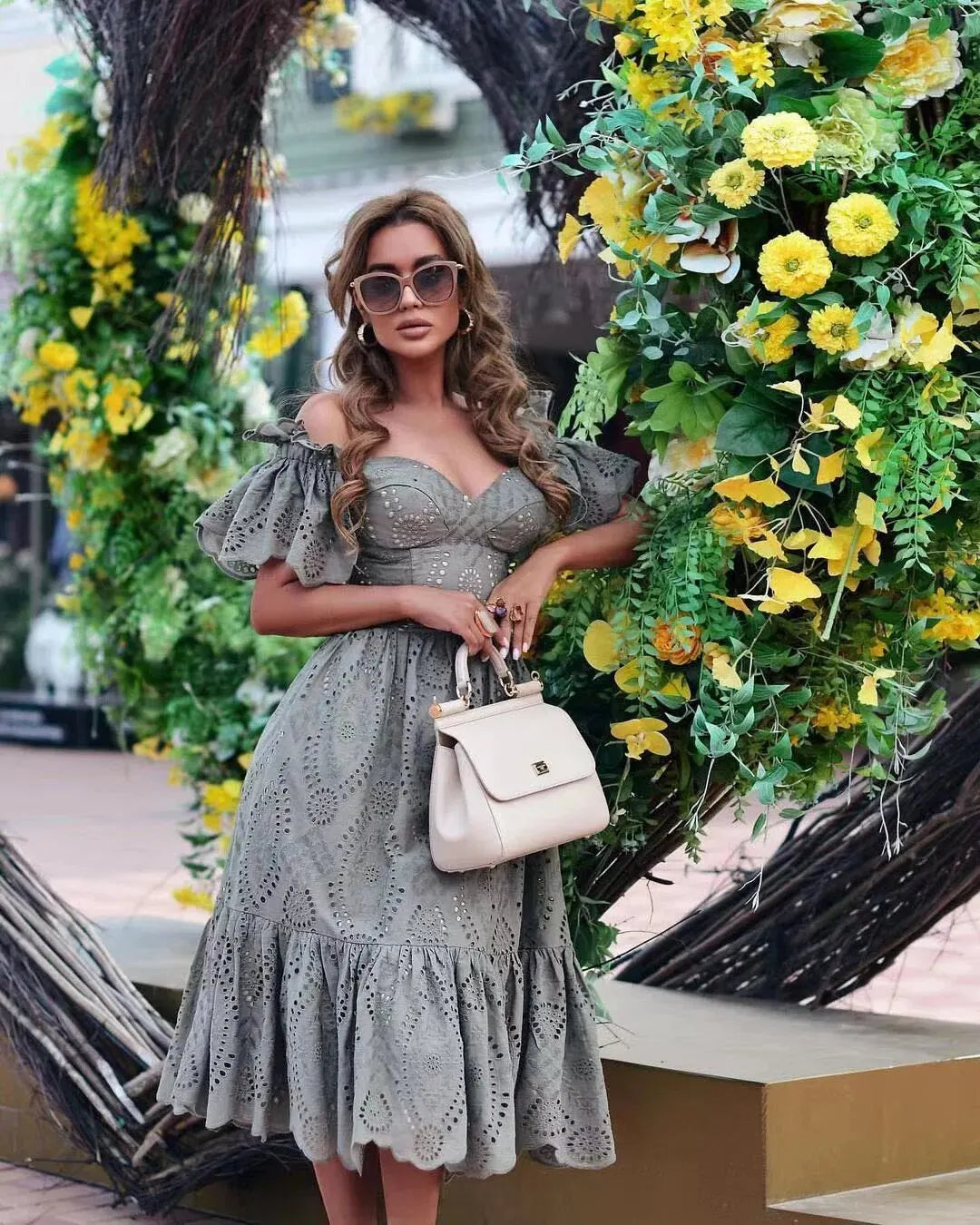 Elegant Off-the-Shoulder Dress for Women | Amara