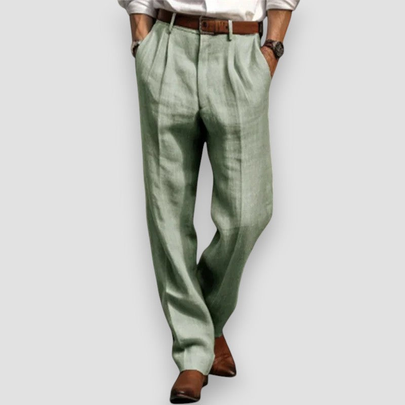 Men's Cotton-Linen Blend Pants