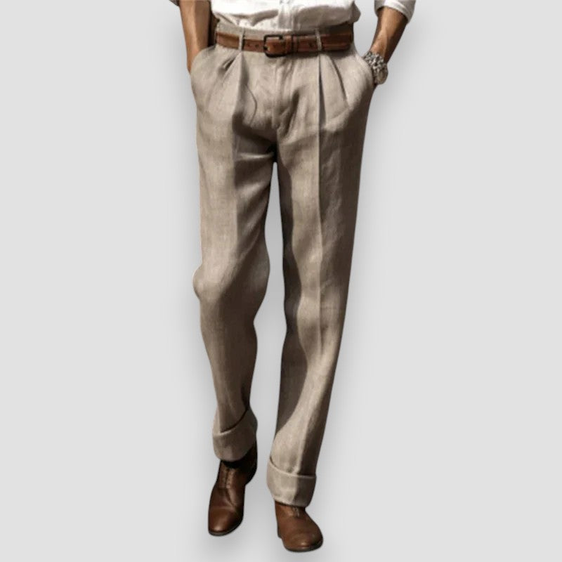 Men's Cotton-Linen Blend Pants