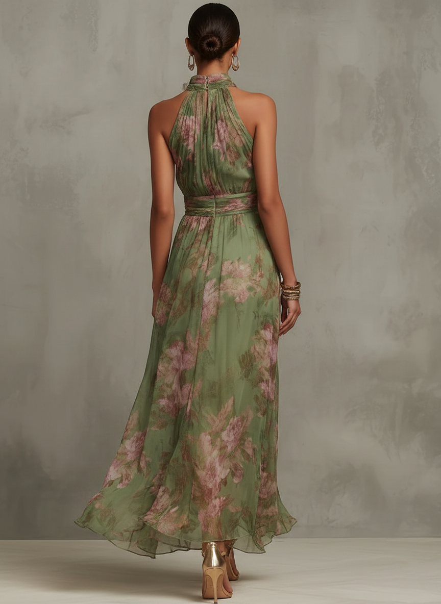 Isolde - Flowing Halter Dress