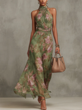 Isolde - Flowing Halter Dress
