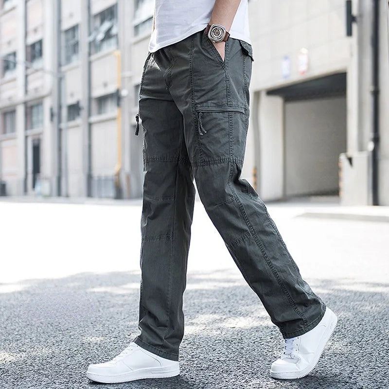 Men's Cotton Cargo Pants - Stretch