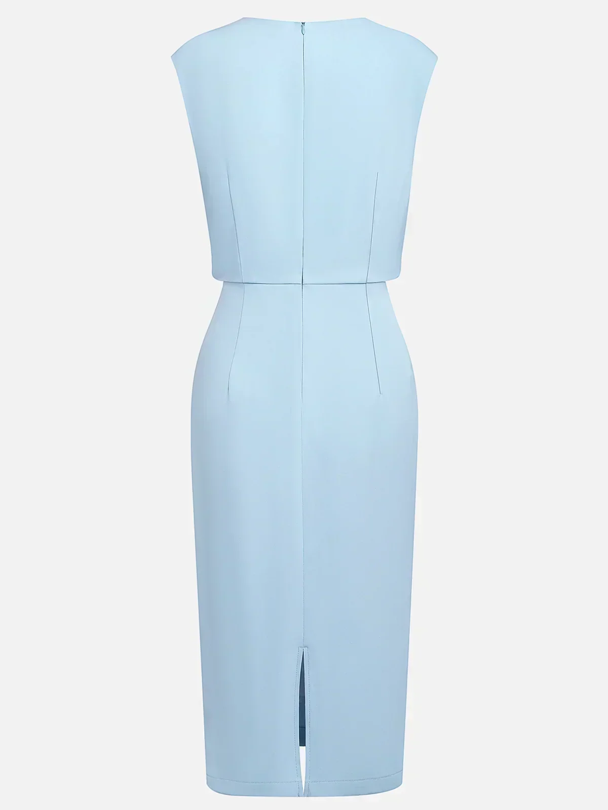Elegant Draped Women's Midi Dress