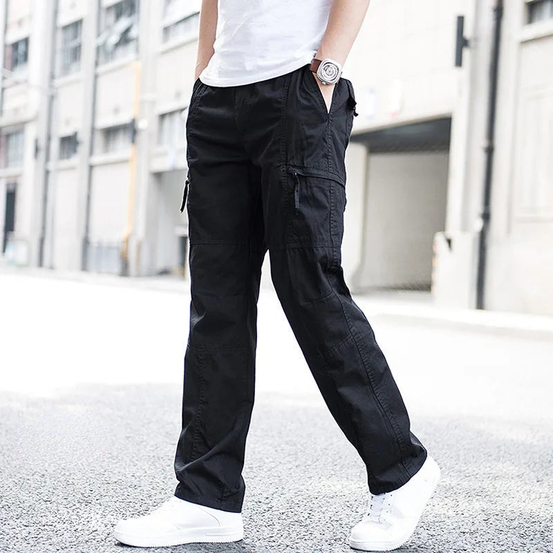 Men's Cotton Cargo Pants - Stretch